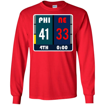 Football Philadelphia T-shirt Eagles Vs New England Red