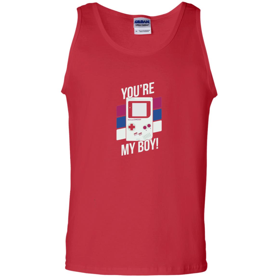 You_re My Boy Stripe Graphic Game Shirt For Boy Red