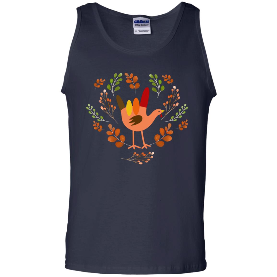 Rocknroll Sign Turkey Thanksgiving Gift Shirt For Mens Or Womens Navy