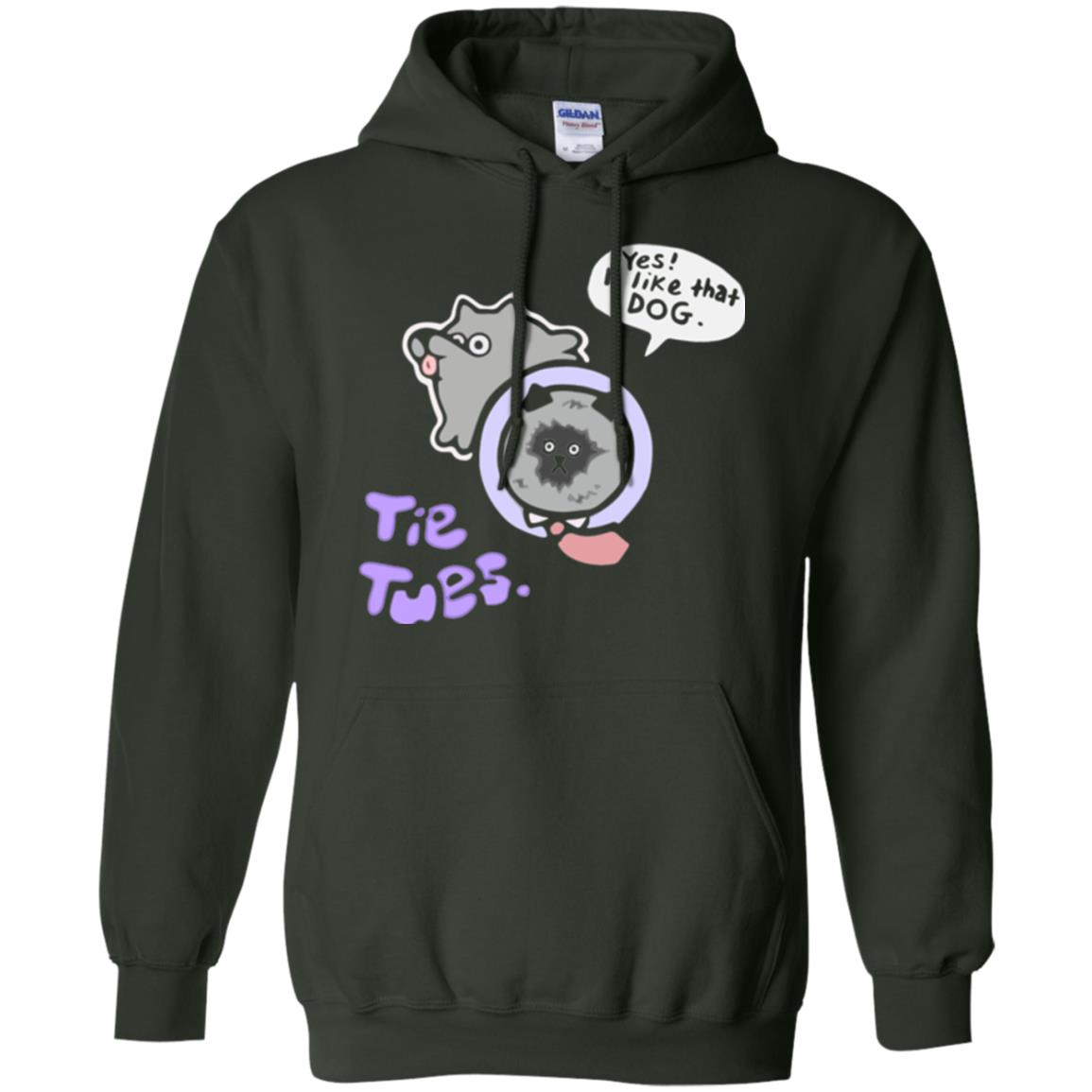 Yes I Like That Dog Tietuesday Dog Lover T-shirt Forest Green