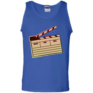 Movie Clapper Filmmaker Film Student ShirtG220 Gildan 100% Cotton Tank Top