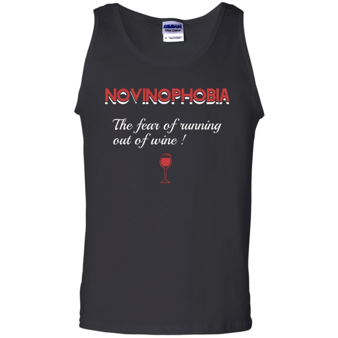 Novinophobia The Fear Of Running Out Of Wine Shirt Black