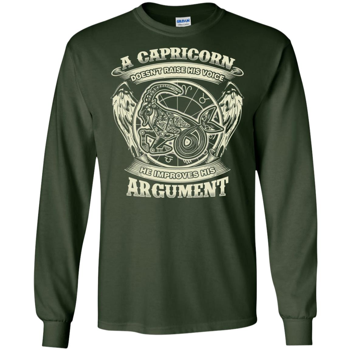 Capricorn Dosent Raise His Voice He Improve His Argument Forest Green