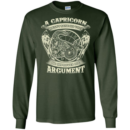 Capricorn Dosent Raise His Voice He Improve His Argument Forest Green