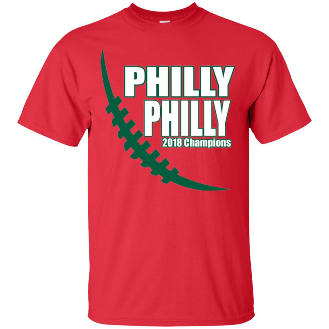 Football Lover T-shirt Philly Philly 2018 Championship Red