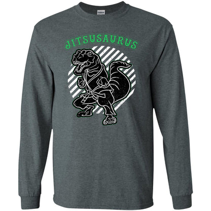 Jitsusaurus Jujutsu Saurus Shirt Dark Heather