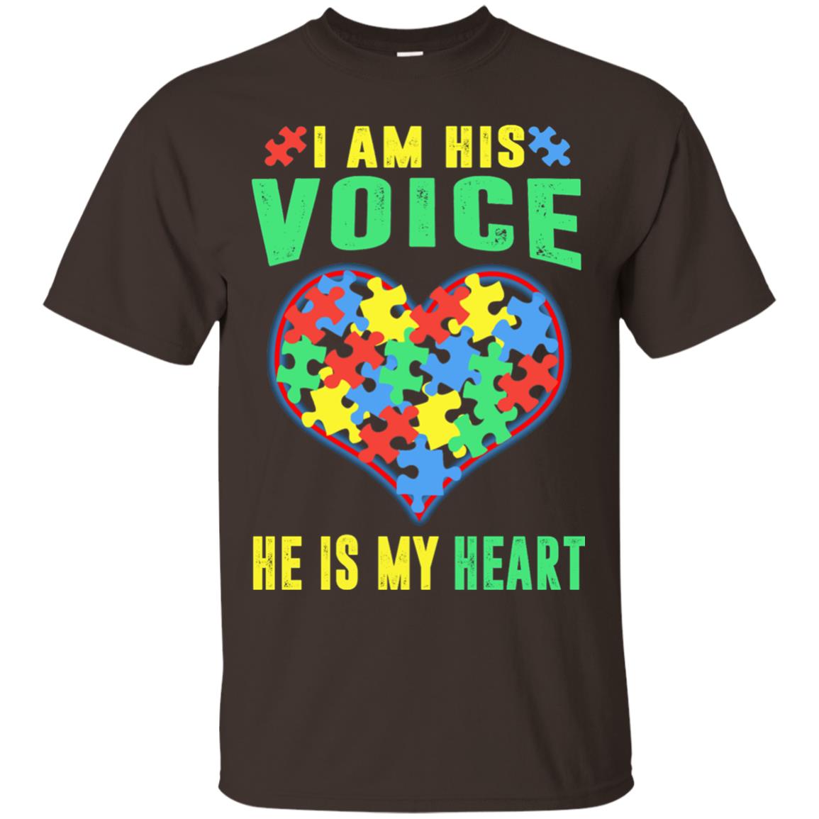 Autism Awareness Shirt He Is My Heart Dark Chocolate
