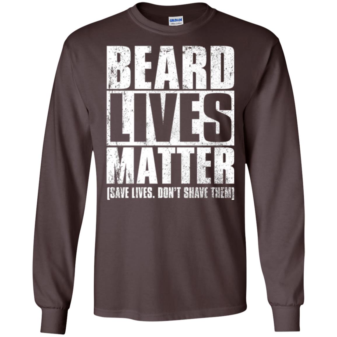 Beared Men T-shirt Beared Lives Matter Dark Chocolate