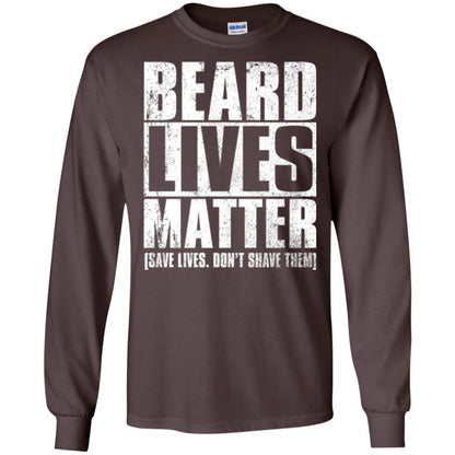 Beared Men T-shirt Beared Lives Matter Dark Chocolate