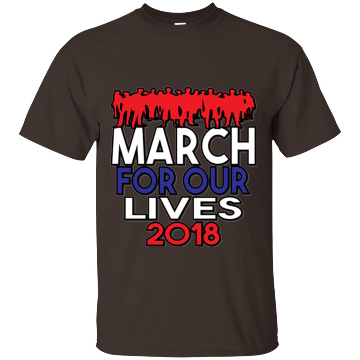 March For Our Lives 2018 Anti Gun T-shirt Dark Chocolate