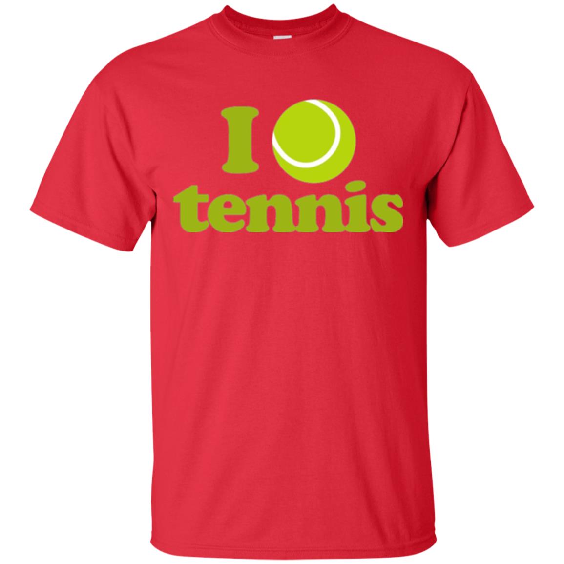 I Love Tennis T-shirt Red