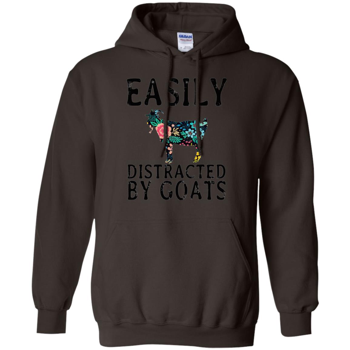 Easily Distracted By Goats Shirt Dark Chocolate