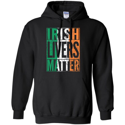 Irish Livers Matter St. Patrick_s Day T-shirt Black