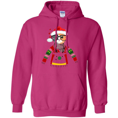 Christmas T-shirt Cat Lover Meowy Christmas T-shirt Heliconia