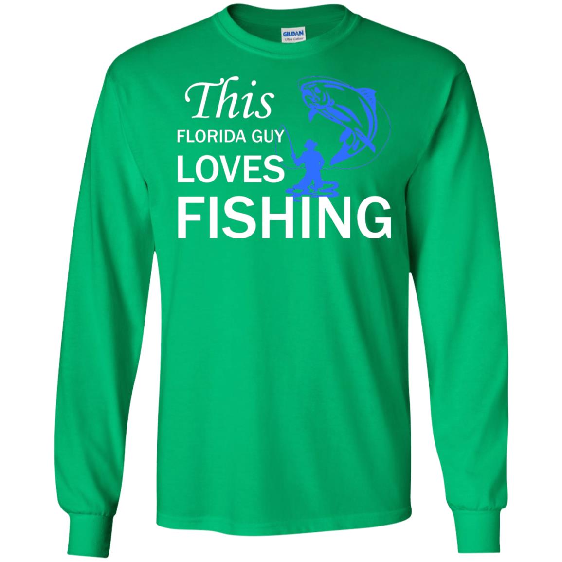 This Florida Guy Love Fishing Fisherman T-shirt Irish Green
