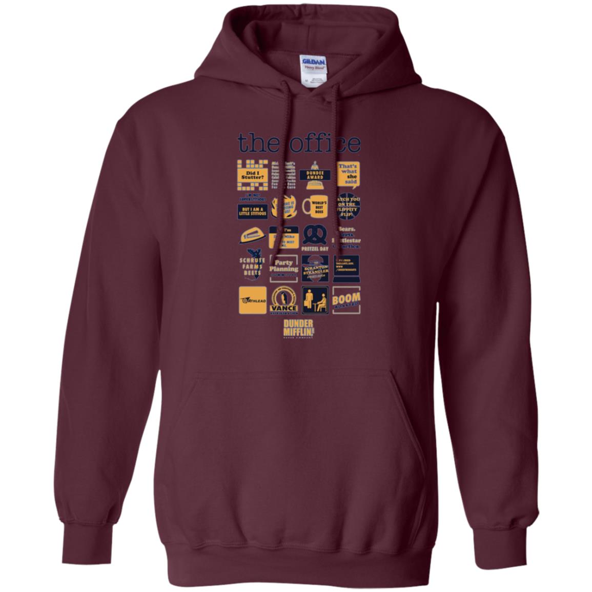 The Office Quote Mash-up Funny Official T-shirt Maroon