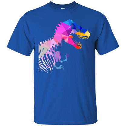 Geometric Abstract Triangular Pattern Dinosaur T-shirt Royal