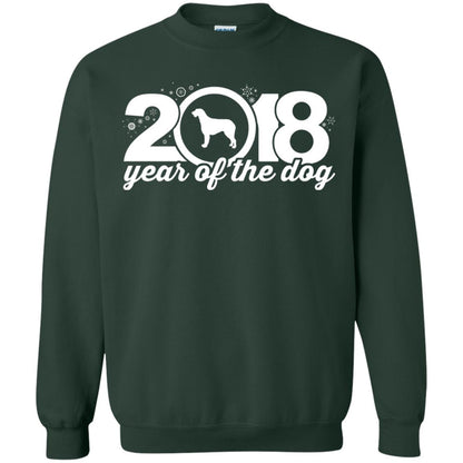 Irish Wolfhound Lover T-shirt 2018 Year Of The Dog New Year Forest Green