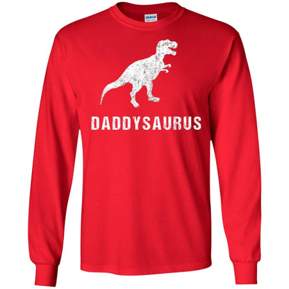Dad T-shirt Daddysaurus Red