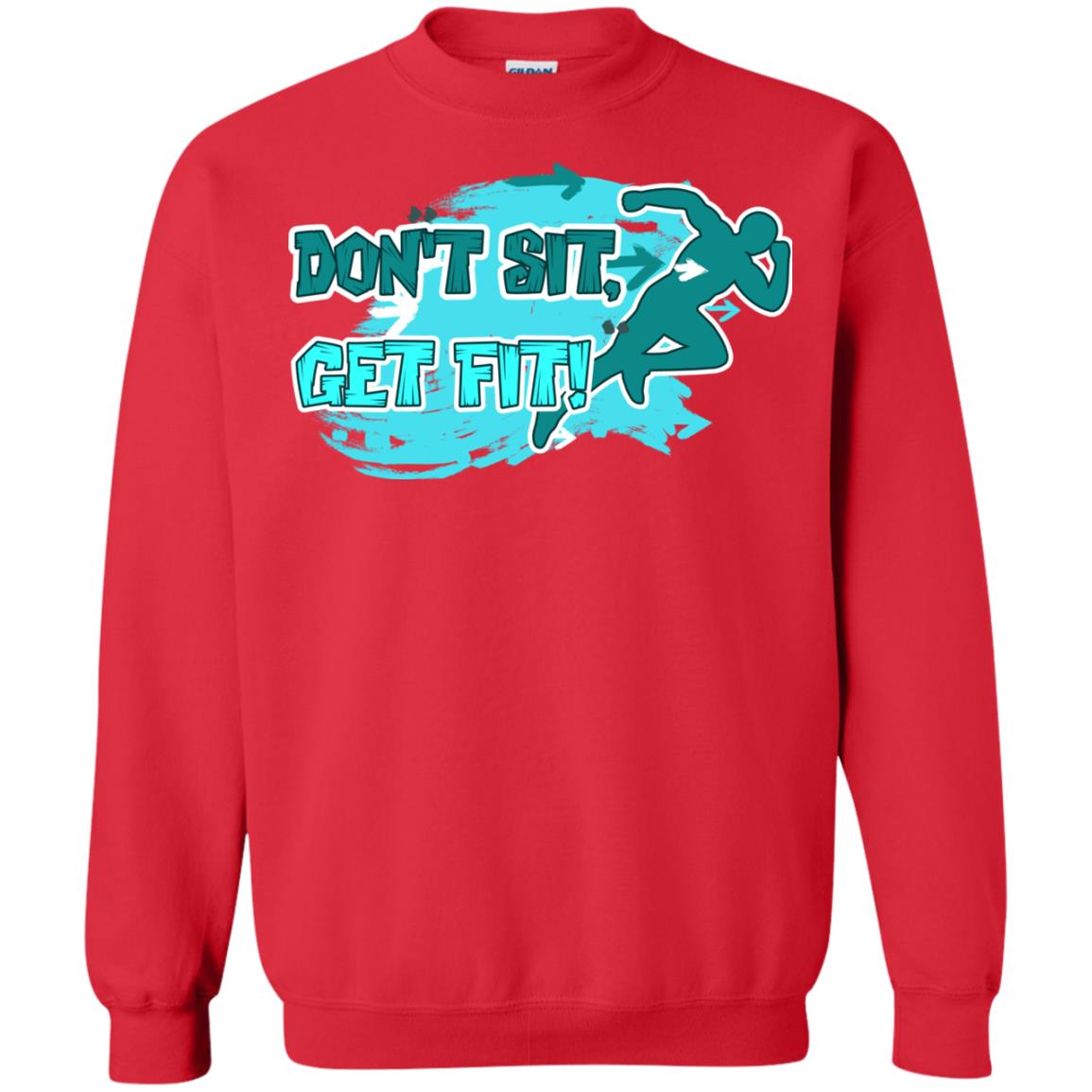 Dont Sit Get Fit Runner Shirt Red