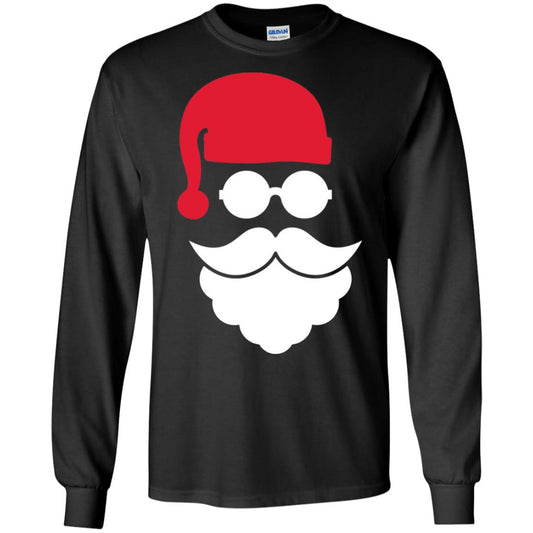 Christmas Shirt Santa Claus Face Black