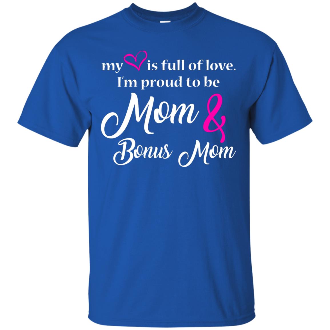 Mommy T-shirt My Heart Is Full Of Love Royal