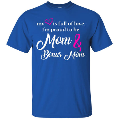 Mommy T-shirt My Heart Is Full Of Love Royal
