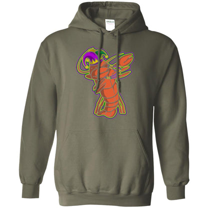 Dabbing Mardi Gras Crawfish T-shirt Mardi Gras Gift Shirt Military Green