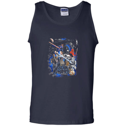 Film T-shirt Star Wars Last Jedi Classic Epic Film Poster Graphic Navy