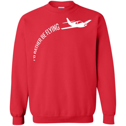 Airplane Pilot T-shirt I_d Rather Be Flying Red