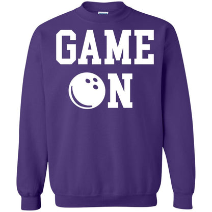 Bowler T-shirt Game On Bowling T-shirt Purple