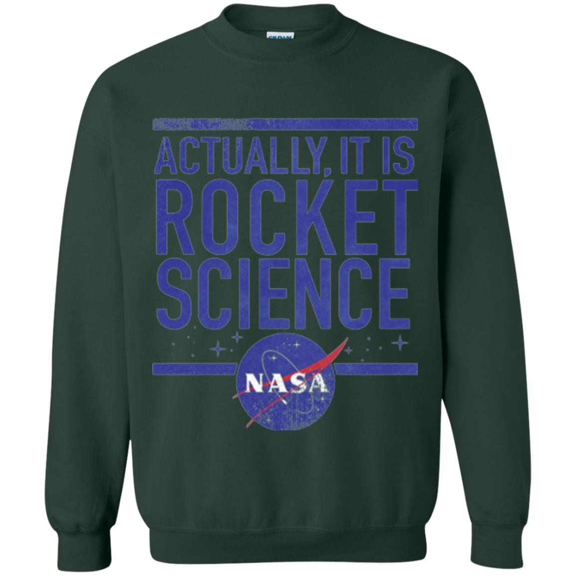 Science T-shirt Actually It Is Rocket Science Graphic Forest Green