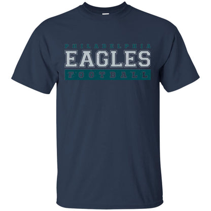 Football Lover T-shirt Philadelphia Football Fly Eagles Fly Collegiate Navy
