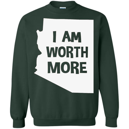 Arizona Teacher Shirt I Am Worth More Forest Green