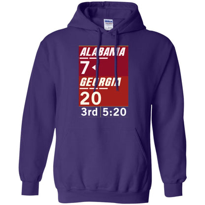 Football Lover T-shirt Alabama 26-23 Comeback Win 2-sided Purple
