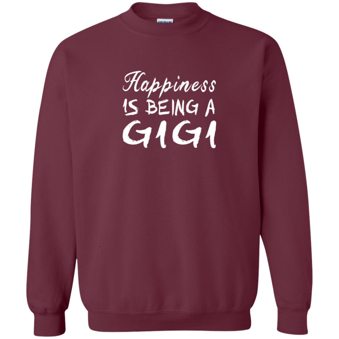 Happiness Is Being A Gigi Grandma Shirt Maroon