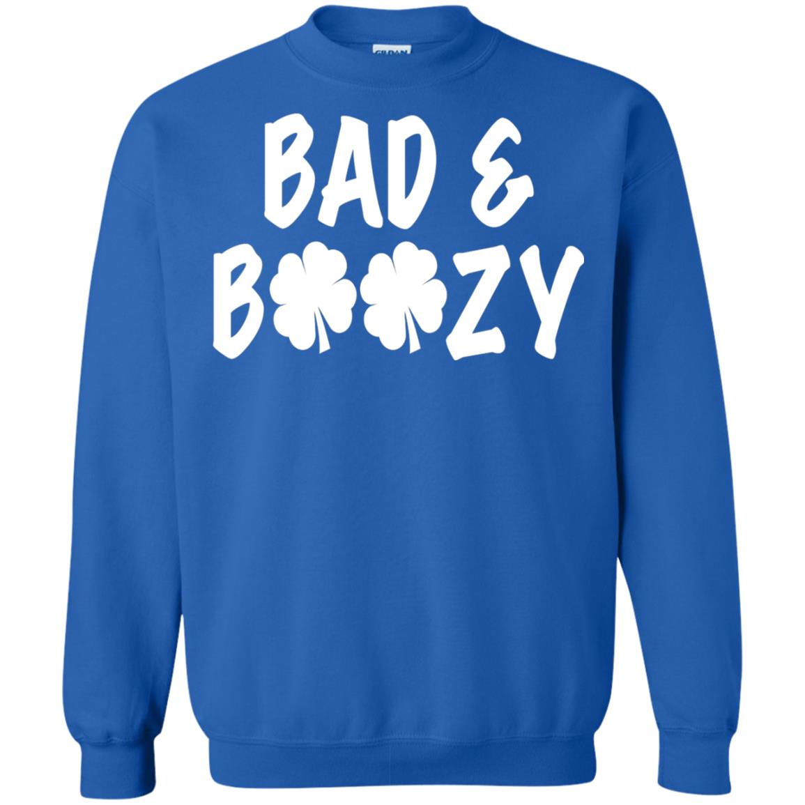 Bad And Boozy St. Patrick_s Day T-shirt Royal