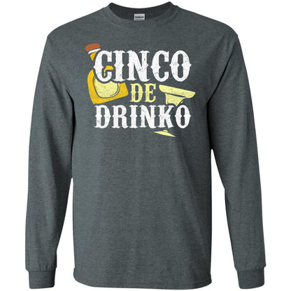Cinco De Mayo Drinko Celebration T-shirt Dark Heather