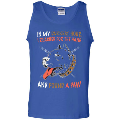 In My Darkness Hour I Reached For The Hand And Found A Paw Shirt Royal