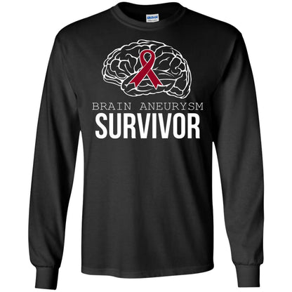 Brain Aneurysm Survivor T-shirt Black