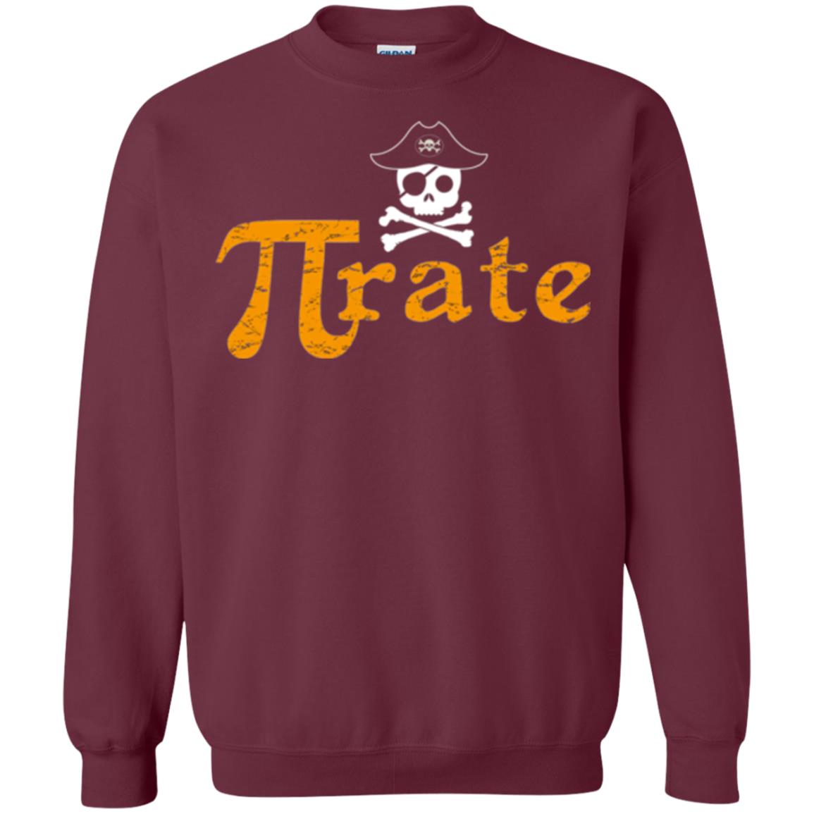 Math Pirate Pi Day T-shirt Funny Math Pirate Maroon
