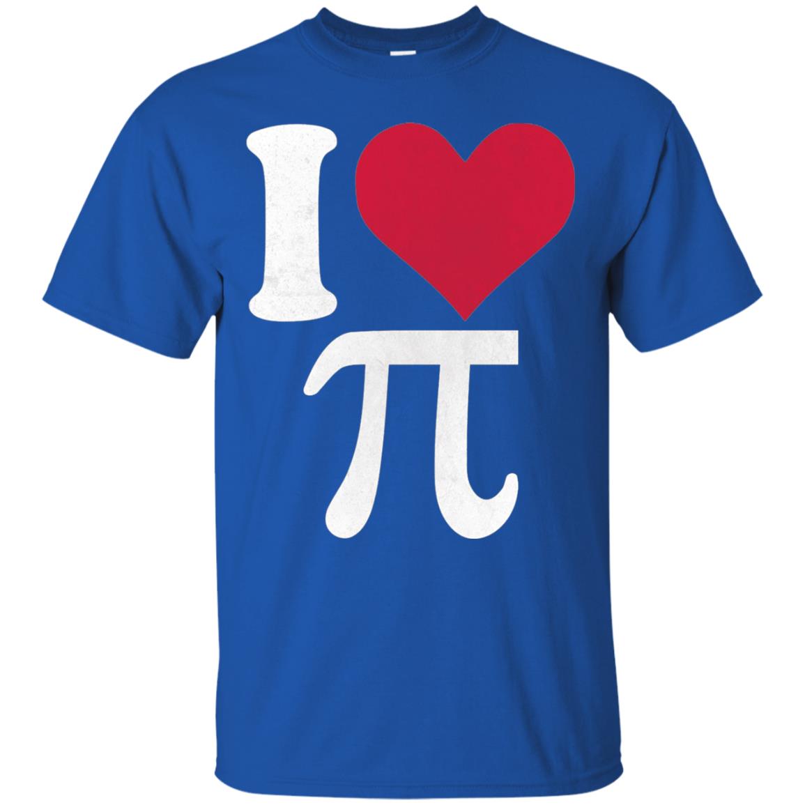 I Love Pi Vintage Retro Pi Day T-shirt Royal