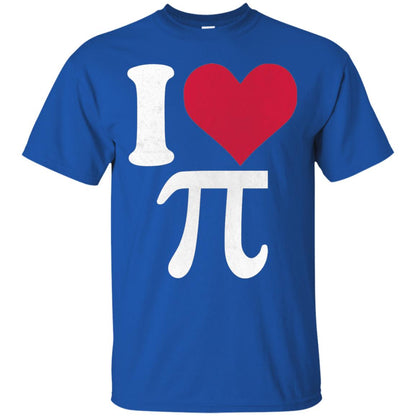 I Love Pi Vintage Retro Pi Day T-shirt Royal
