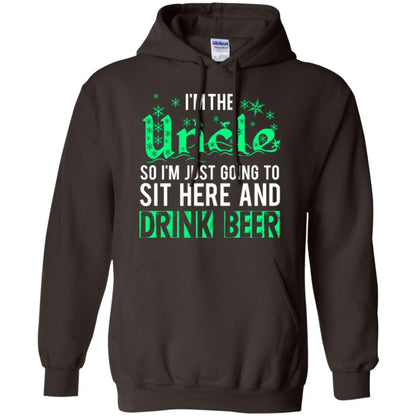 Uncle T-shirt I_m Just Going To Sit Here And Drink Beer Dark Chocolate