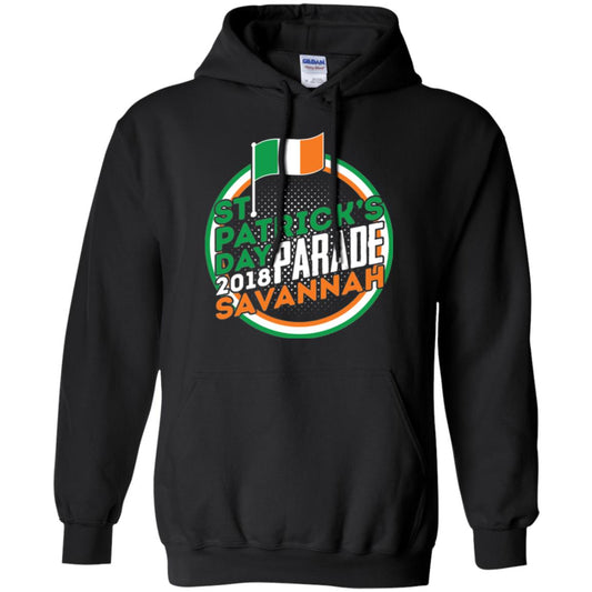 Parade Savannah 2018 Ireland Flag St. Patrick_s Day T-shirt Black