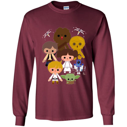 Film T-shirt Cute Kawaii Style Heroes Graphic Maroon