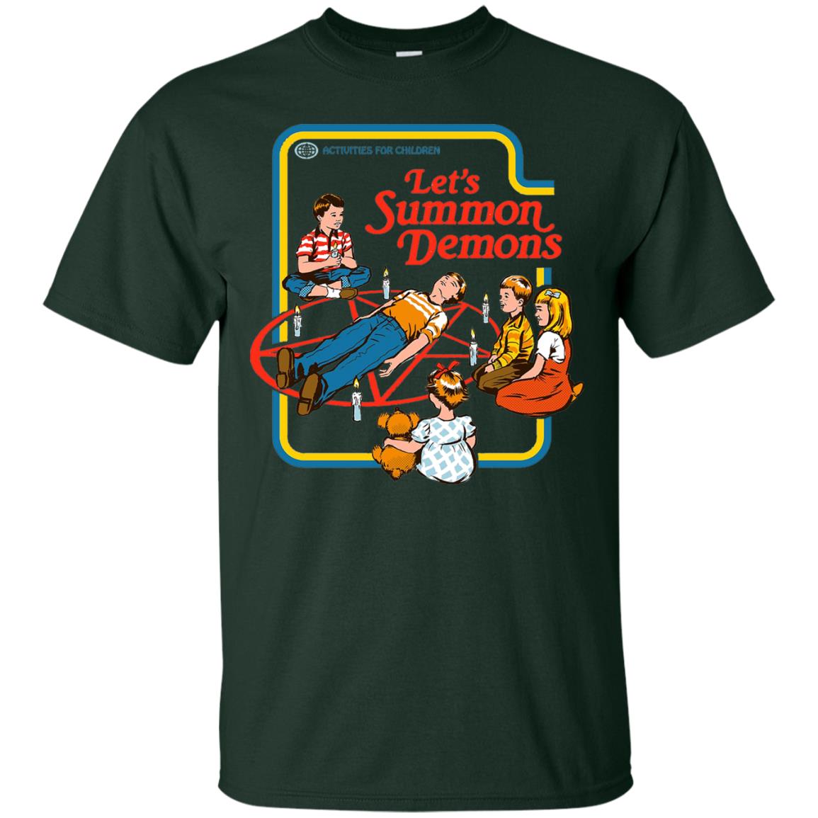Let's Summon Demons Activities For Children Summon Satan T-shirt Forest