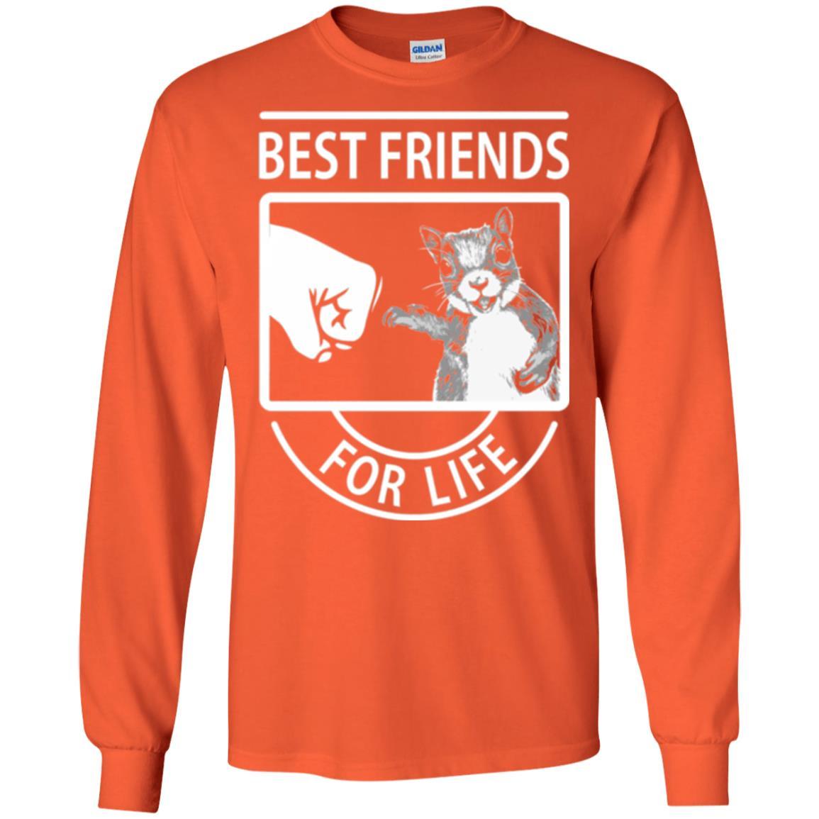 Squirrel T-shirt Best Friend For Life T-shirt Orange