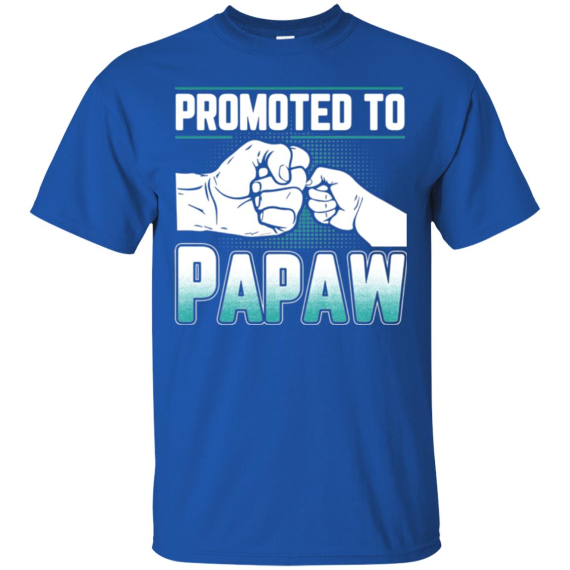 Promoted To Papaw Papa T-shirt Royal