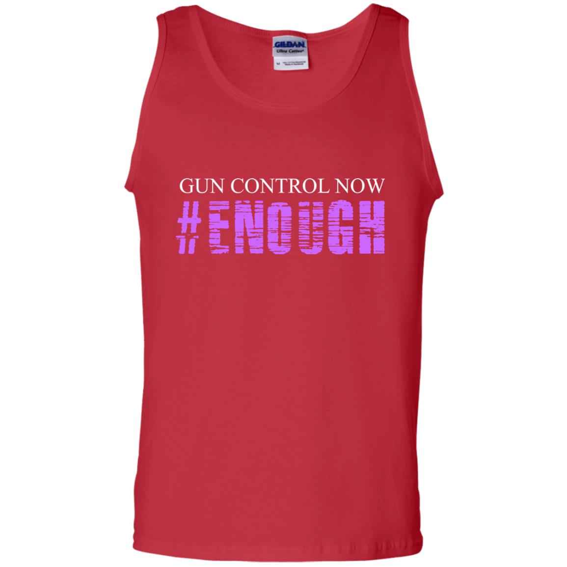 Anti Gun T-shirt Gun Control Now Enough Red